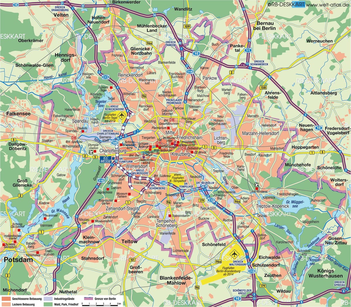 برلين خريطة المدينة