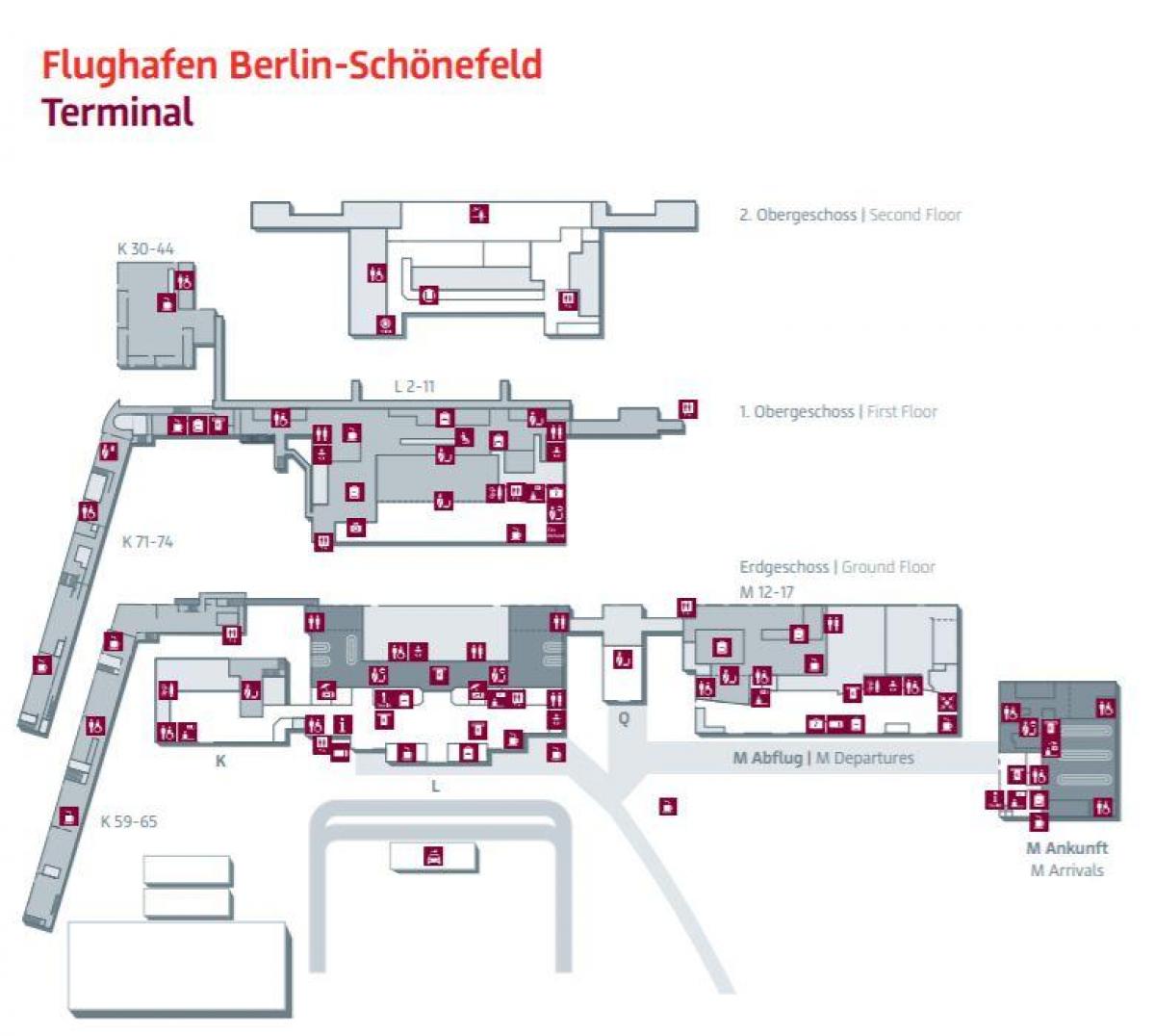 برلين sxf مطار خريطة