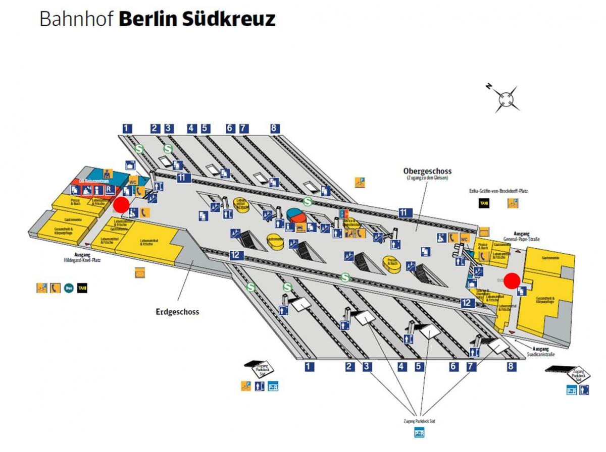 خريطة برلين südkreuz