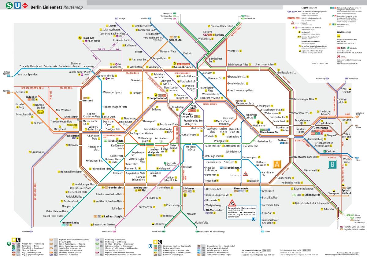 خريطة برلين u باهن