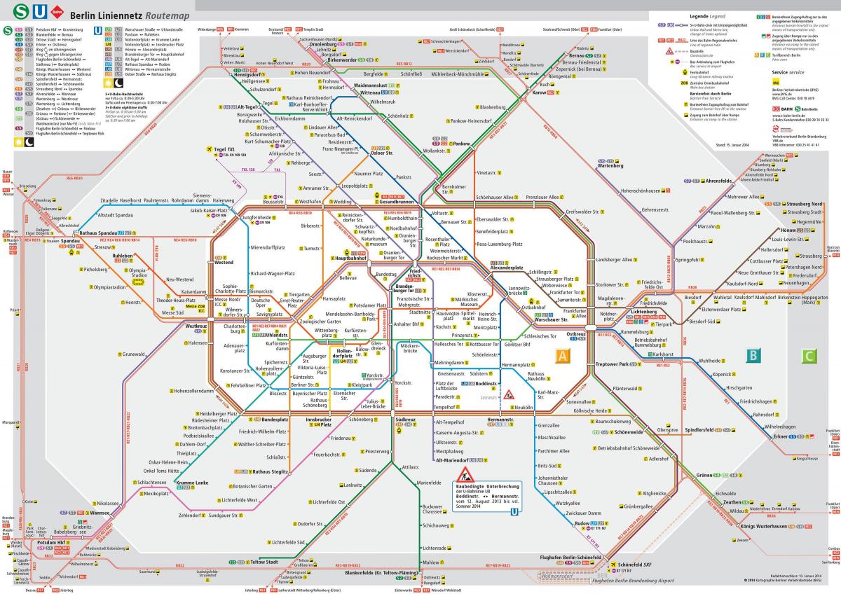 برلين خريطة الشبكة