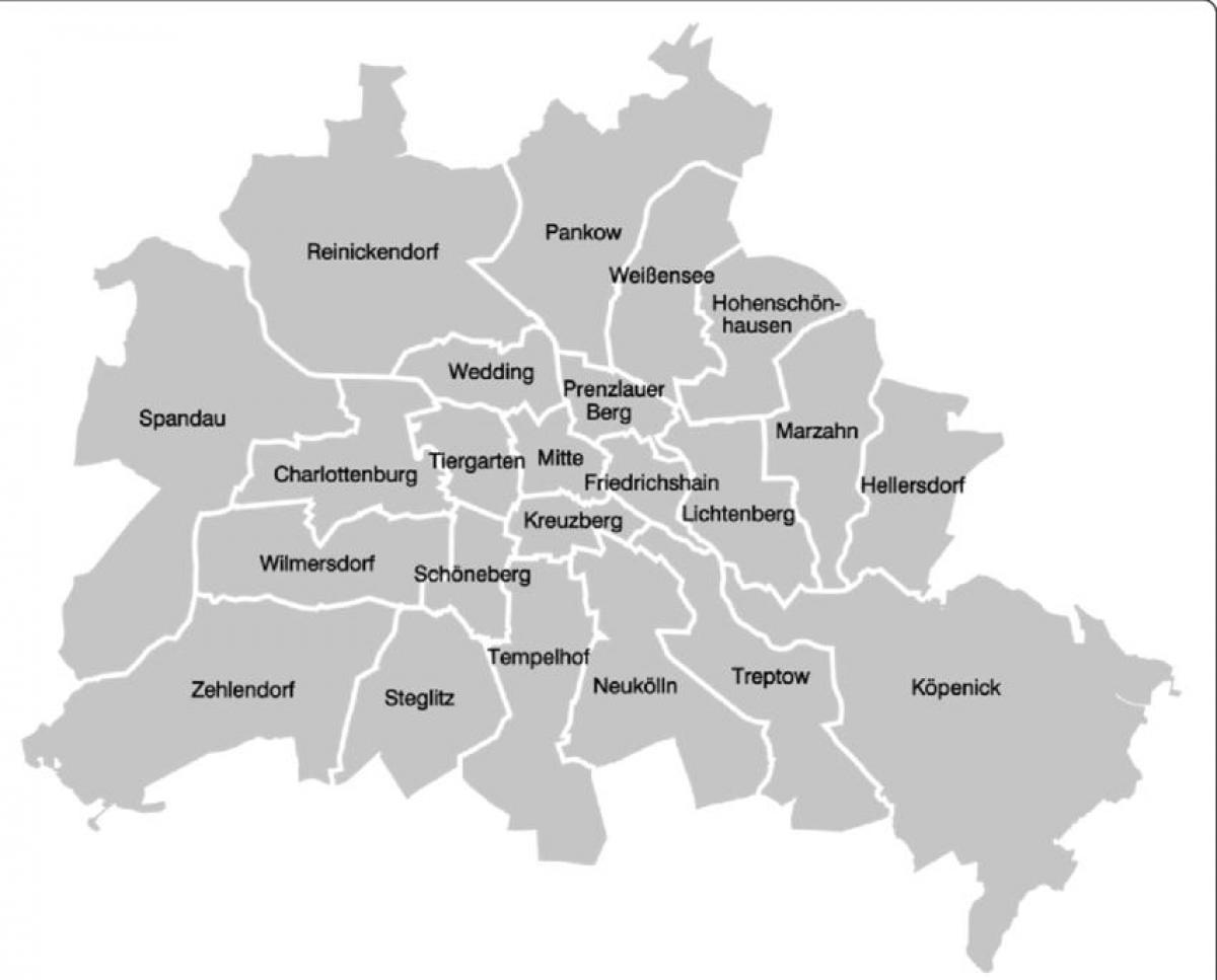 برلين الأحياء خريطة