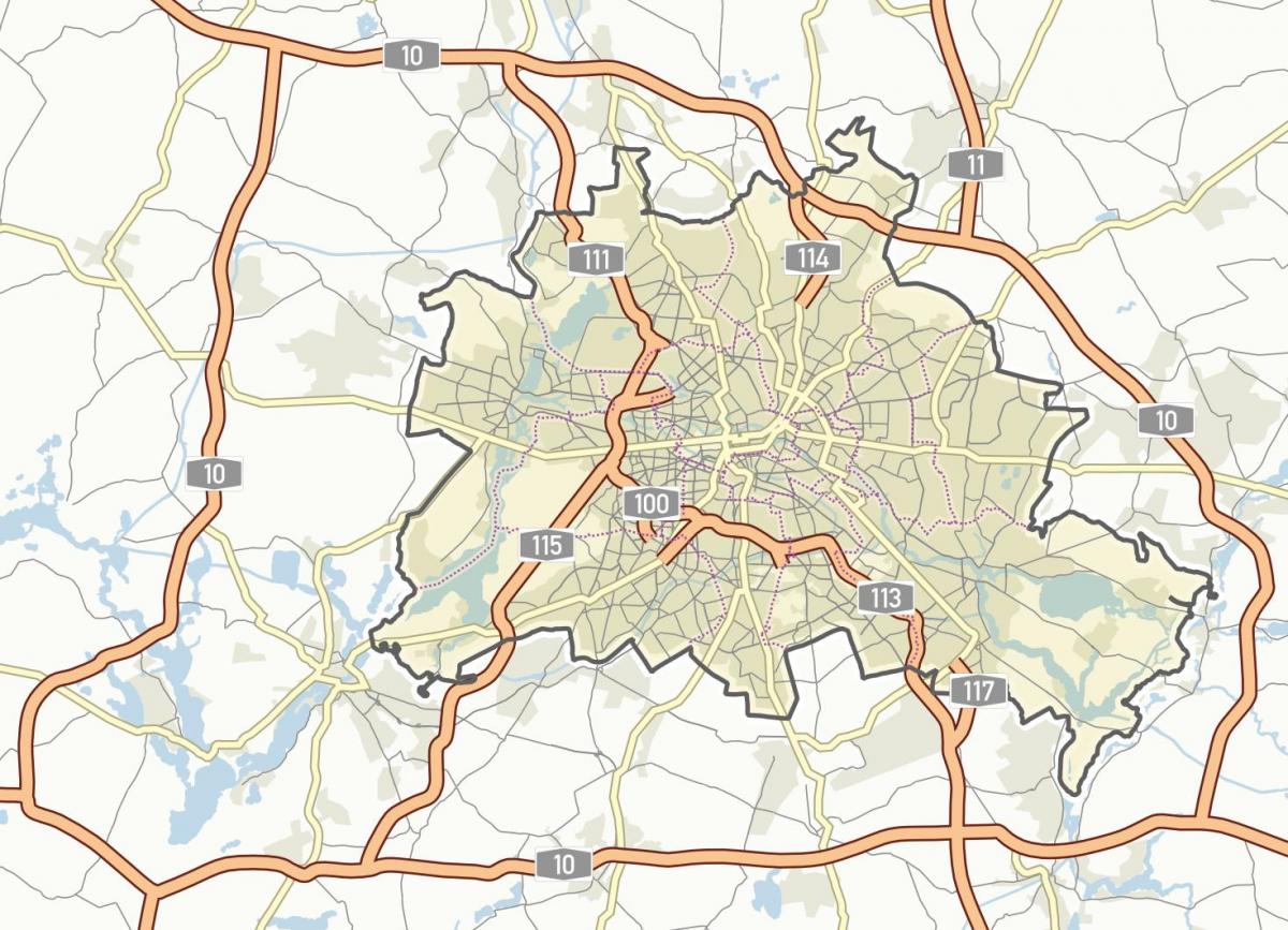 خريطة الشارع من برلين ألمانيا