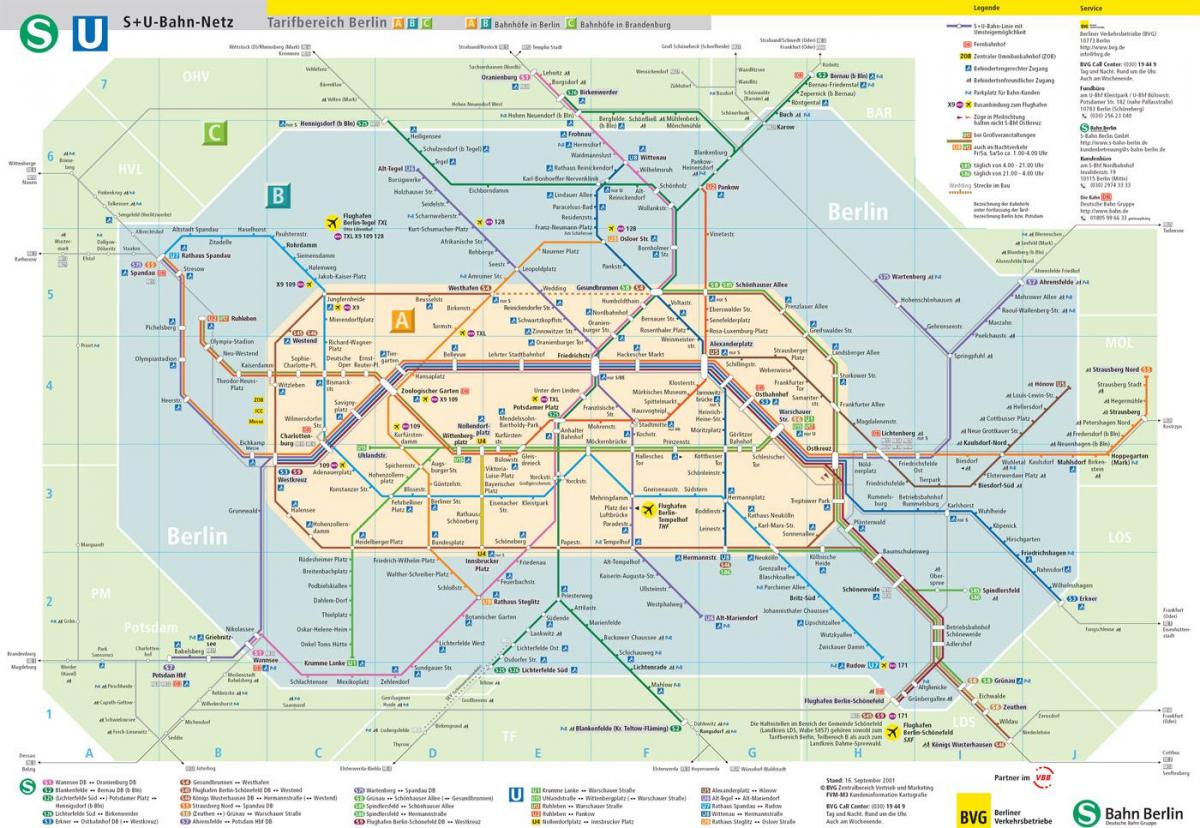 برلين خريطة النقل العام