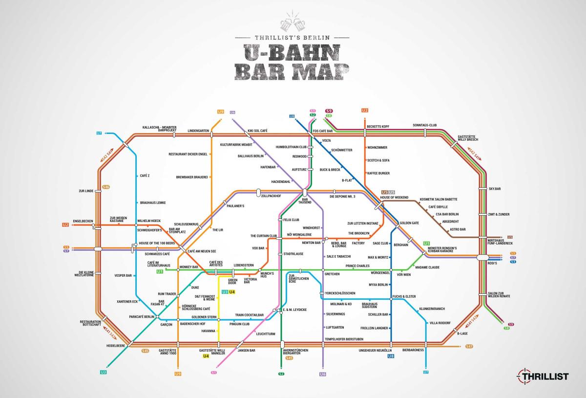 أفضل الحانات في برلين خريطة