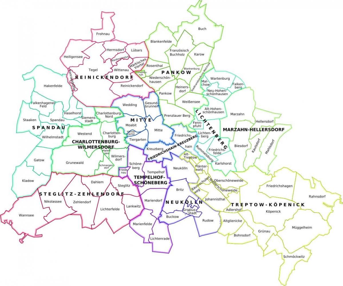 خريطة برلين المنطقة المحيطة
