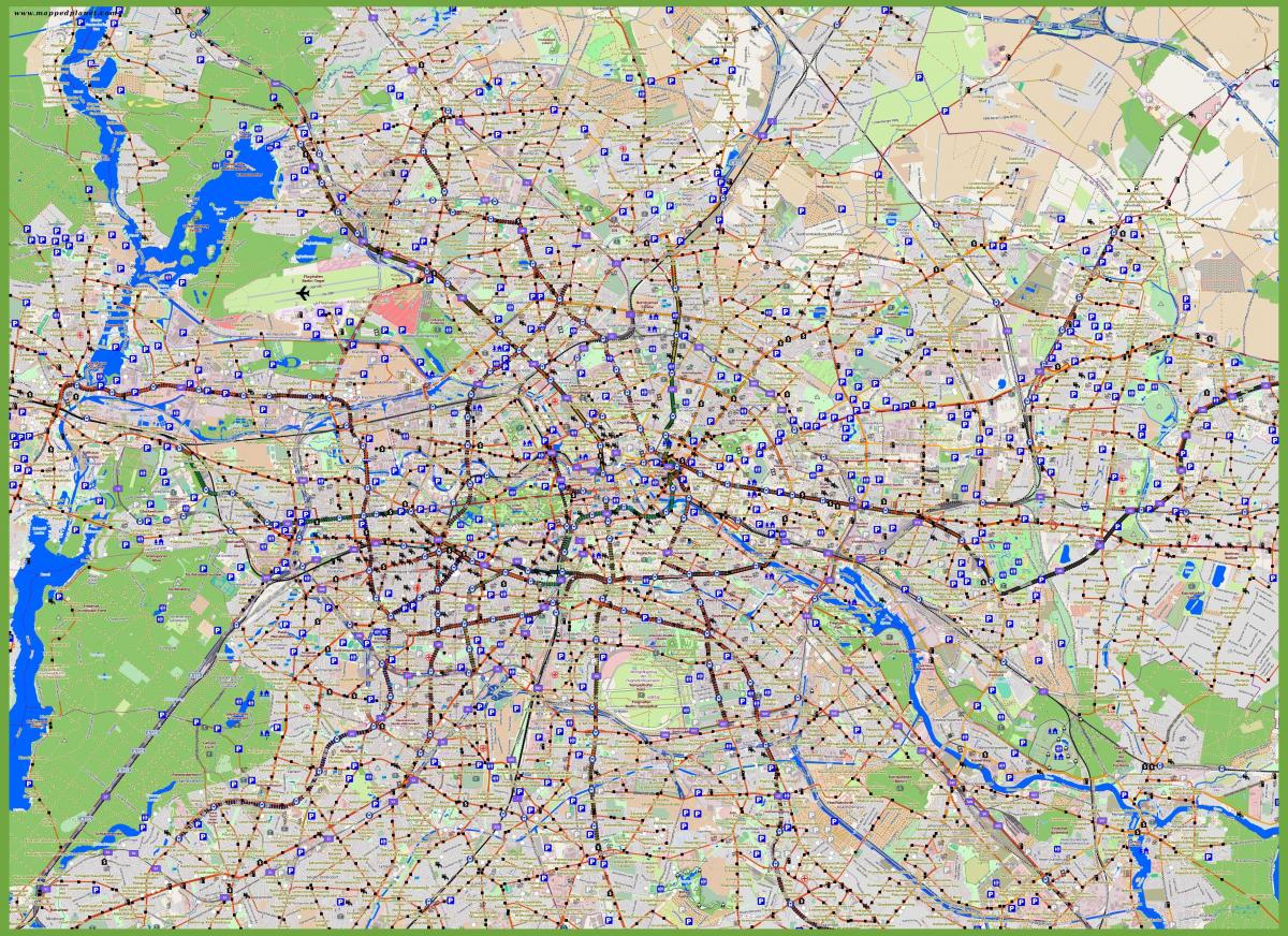 برلين مناطق وقوف السيارات خريطة