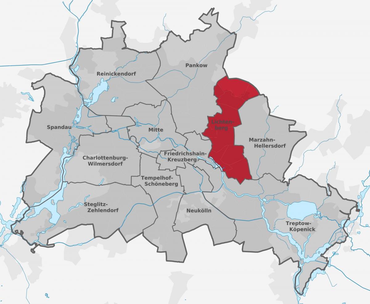 خريطة ليشتنبرغ برلين