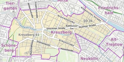 Berlin kreuzberg خريطة
