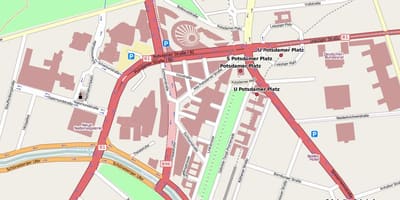 خريطة potsdamer platz برلين