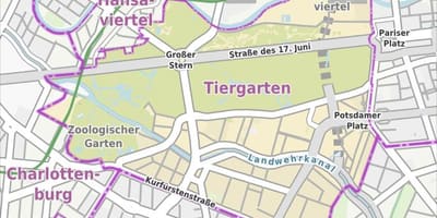 خريطة tiergarten برلين