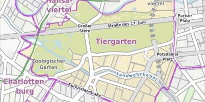 خريطة tiergarten برلين