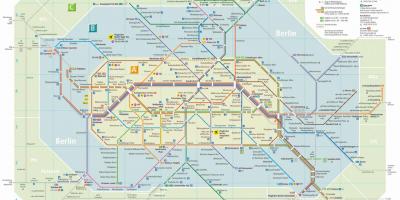 برلين u und s باهن خريطة