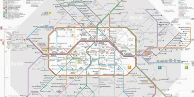 برلين النقل العام الخريطة