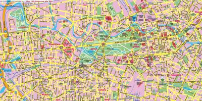 خريطة الشارع من مركز مدينة برلين