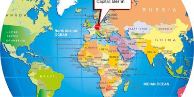 برلين ألمانيا خريطة العالم