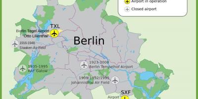 خريطة مطار مطار برلين تمبلهوف