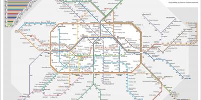 برلين مدينة القطار خريطة