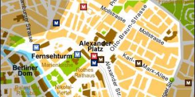 خريطة ميدان ألكسندر في برلين